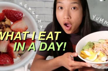 WHAT I EAT IN A DAY | Healthy Meals + Cardio Running Workout!