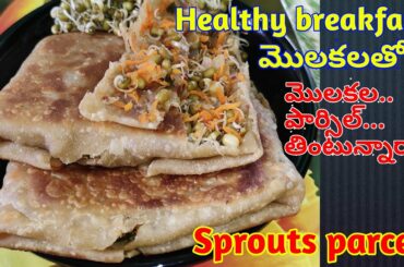 Healthy Breakfast Recipe In Telugu | మొలకలతో ఇలా హెల్దీ బ్రేక్ఫాస్ట్ చేయండి | Sprouts parcel