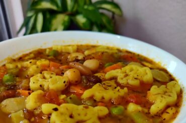 No cheese No sauce Make easy 💯 Healthy 💯 Tasty Minestrone soup recipe tamil