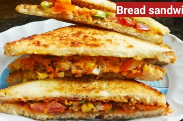 Healthy and Tasty 😋😋 simple Bread sandwich at home||Homemade sandwich