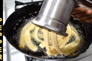 15 Min Snacks Recipe in Tamil | Lock Down Snacks Recipes |Ribbon Pakoda (Ola Pakoda)Recipe|Seeval|JP