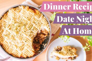 PLANT BASED AT HOME DATE NIGHT DINNER IDEA // Vegan Shepherd's Pie with Mushed Cauliflower | Healthy