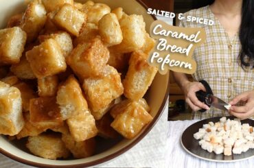 Salted Caramel & Cinnamon Bread Popcorn | Easy Snack Recipe (No Oven)