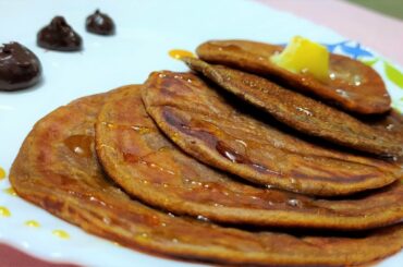 Wheat & Ragi Pancakes| Super Healthy | NO Sugar Recipe| Lockdown recipes | Quick Tasty Food at Home|