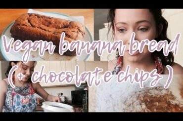 HEALTHY VEGAN BANANA BREAD (plus chocolate chips) (i mess up multiple times!) Beth The Chef ep3