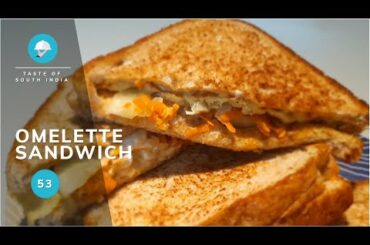 Wholemeal  Cheese Omelette Mayonnaise Sandwich Recipe | Quick and Easy | Healthy Breakfast for kids