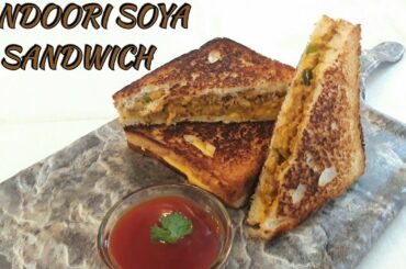 Tandoori Soya Sandwich // Quick breakfast recipe // Bread Sandwich by ~ Resham Bakes and Catering