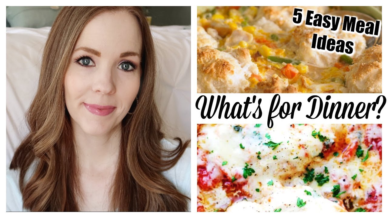 MEAL PLAN WITH ME + 5 EASY DINNER IDEAS SIMPLE & HEALTHY DINNER IDEAS