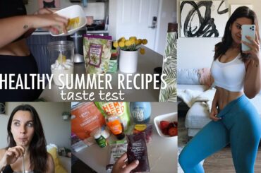 2 Healthy Summer Recipes Taste Test | Smoothie & Acai Bowl