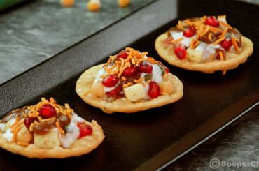One Bite Papri Chaat Recipe By SooperChef | Iftar Recipes | Iftar Snacks Recipe