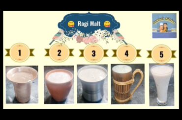 5 types of Ragi Malt | Ragi Java | Finger Millet Recipe | Healthy Low calorie Weight loss Drinks |