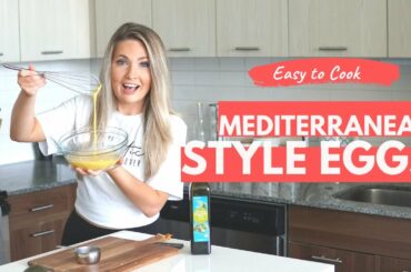 SCRAMBLED EGGS WITH A MEDITERRANEAN TWIST | EASY + HEALTHY RECIPE