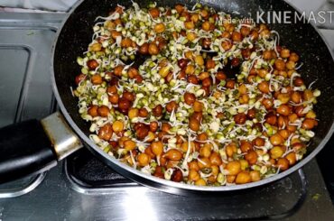 Sprout salad recipe/chana and moong dal sprout / tasty and healthy sprout