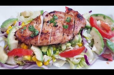 How to Make Chicken Avocado salad Recipe.Tasty Chicken avocado salad Kaisy banaty hain.