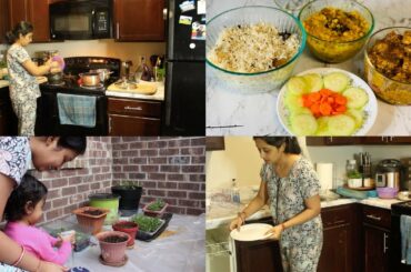 Indian Weekend Special Dinner Routine(CompleteDinnerMenu)Jeera Rice/Dal Fry/Dum Chicken|One Pot Meal