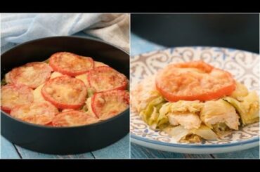 Cabbage and chicken casserole: a quick lunch idea ready in 30 minutes!