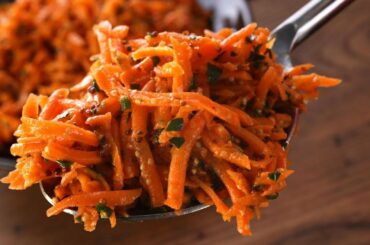 How to make Carrot Slaw/Healthy Snacks/Easy Carrot Salad recipe by Ruby Kitchen