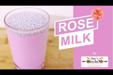 Rose Milk Recipe | Summer Drinks Recipe | Quick & Healthy Drink | Recipes by Anu Anjelin's Kitchen