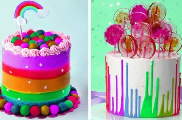 Awesome Rainbow Cake Decorating Ideas In The World | So Yummy Colorful Cake Tutorials | Extreme Cake