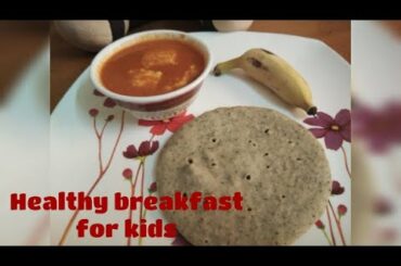 Sprouted green gram steam dosa and paneer gravy-Healthy breakfast for preschoolers and kids