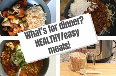 WHAT’S FOR DINNER? Healthy/easy dinner ideas *macros included* healthy swaps