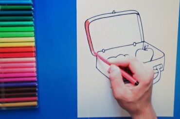 Draw a healthy lunch box