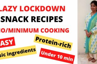 PROTEIN-RICH DIET RECIPES WITH CALORIE | Quick Simple Healthy Snacks for Lockdown #onestopforliving