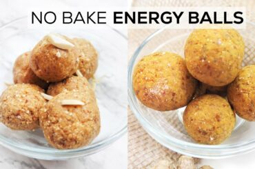 Healthy NO-BAKE ENERGY BALL RECIPES | Easy Snack Recipes | ENERGY BITES | Gluten-Free & Vegan