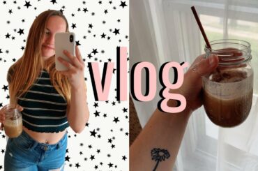 QUARANTINE VLOG | online college & healthy recipes