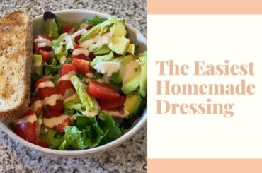 Easy and Healthy Salad Dressing Recipe (Easy Tahini Dressing Recipe)