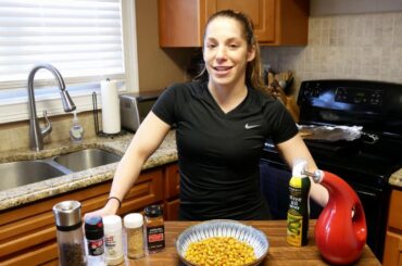 Easy Healthy Snack idea: CRUNCHY Roasted Chick Peas