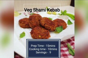 Veg Shami Kebab | Health with taste |  Diabetic friendly | Healthy food recipe | black gram kebab