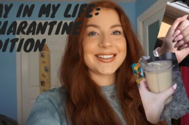 VLOGGING A DAY IN MY LIFE IN QUARANTINE! Healthy Meals, Doing my Nails & More