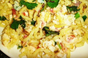 Egg Noodles Recipe/Healthy baby food/How to cook Healthy noodles for toddlers/5 Mins Breakfast hack