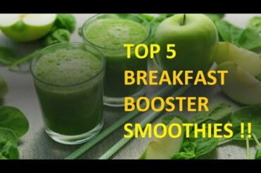 5 HEALTHY BREAKFAST booster SMOOTHIE | PUNCH GUARANTEED | YOLO