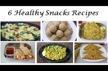 6 Quick and Healthy snacks recipes/Lockdown recipes/Easy indian snacks recipes for kids