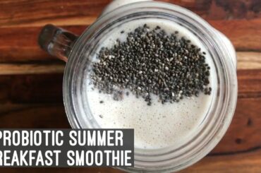 Probiotic Summer Smoothie for Weight Loss | Quick Easy Banana Butter Milk Breakfast Smoothie Recipe