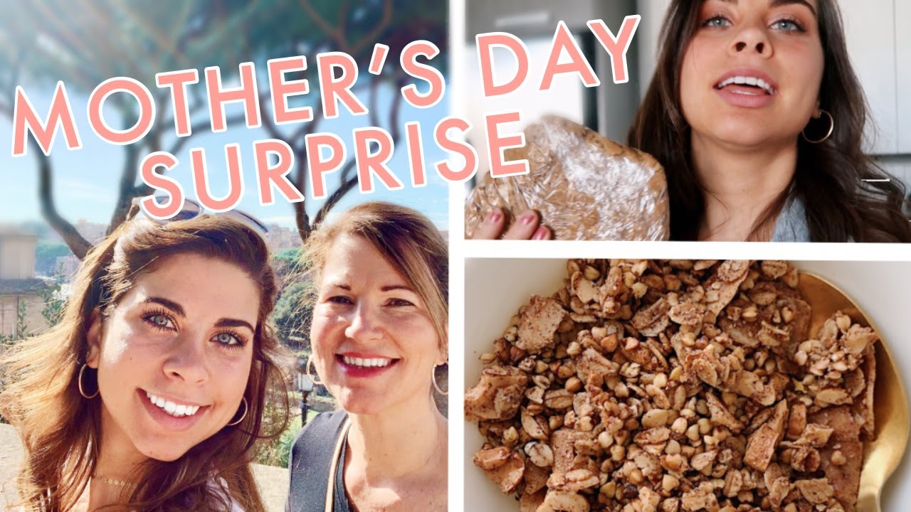 SURPRISING MY MOM ON MOTHER'S DAY | Healthy Baking Recipes, Quick Breakfast + Snack Ideas | Vlog SURPRISING MY MOM ON MOTHER'S DAY | Healthy Baking Recipes, Quick Breakfast + Snack Ideas | Vlog