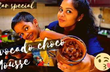 Avocado Chocolate Mousse Recipe|IFTAR DESSERT RECIPES IN TAMIL| Healthy Mousse recipe in Tamil