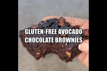 Gluten-free healthy avocado chocolate brownies