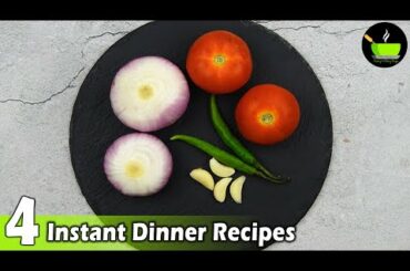 4 Lockdown Recipes  | 4 Easy Dinner Recipes | Indian Dinner Plan | Dinner Ideas | Restaurant Style