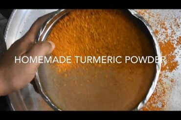 How to make haldi/turmeric powder at home | organic turmeric | healthy recipes