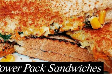 Are your Kids hate Vegetables too? Try this Power Packed Sandwiches. Quick and Easy Recipe
