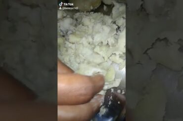 Mom preparation Sweet Potato Halwa (Low Calorie Healthy Food)