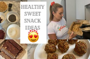 2 EASY HEALTHY SNACK/DESSERT RECIPES (refined sugar and dairy free, vegan, quick and easy, no bake)