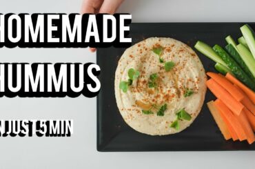 How to make HUMMUS |in just 5 minutes| Healthy and easy RECIPE