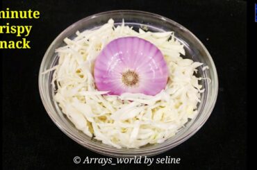 Quick Evening Snacks Recipe | Cabbage Pakoda-Crispy &Very Tasty Cabbage Pakora | Iftar Snacks 2020|