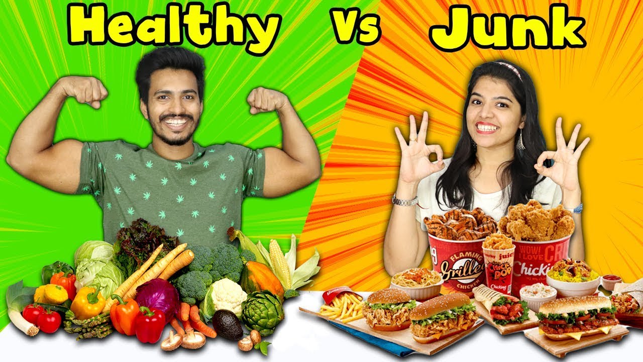 Healthy Food Vs Junk Food Challenge | Hungry Birds Healthy Food Vs Junk Food Challenge | Hungry Birds
