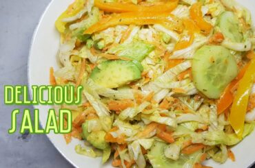 HOW TO MAKE DELICIOUS SALAD || EASY STEP BY STEP