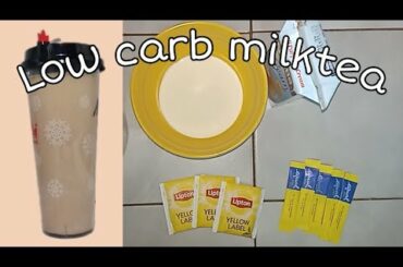 How I make my low carb milktea | Easy recipes & budget-friendly